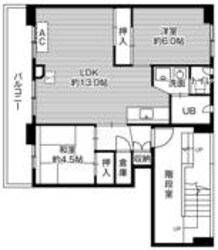 ビレッジハウス上野幌3号棟 (502号室)の物件間取画像